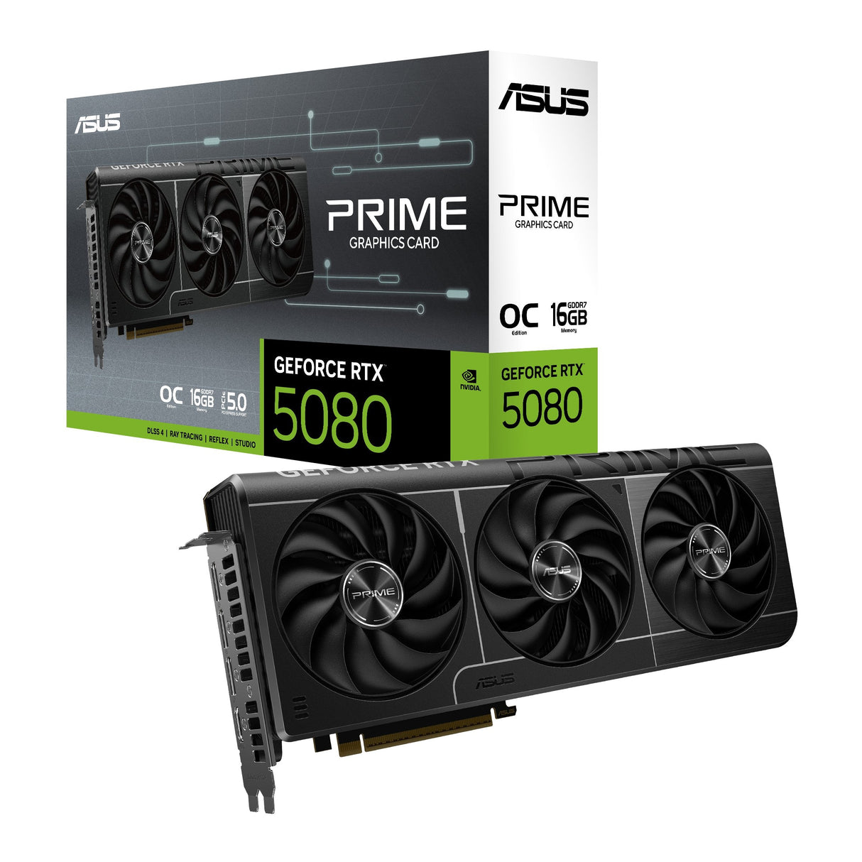 Asus Geforce Rtx 5080 Prime Oc Evo (Dlss 4, 3x Displayport, 1x Hdmi 2.1) 90yv0lx4-M0na00