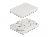 Lwl Anschlussdose Zur Wandmontage Für 2 X Sc Simplex Oder Lc Duplex Weiss