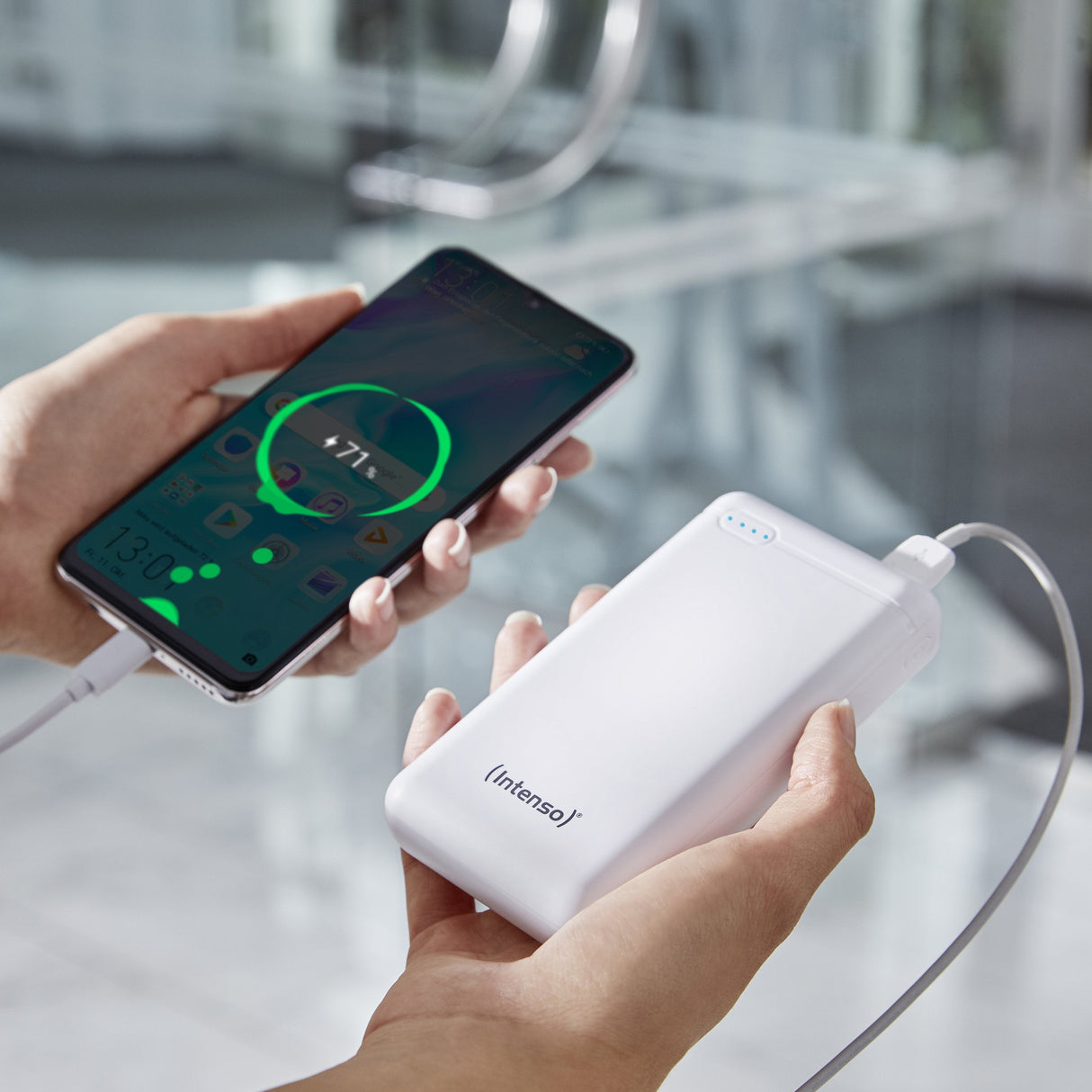 Intenso Powerbank Xs20000 Weiss 20000 Mah Inkl. Usb-A To Type-C