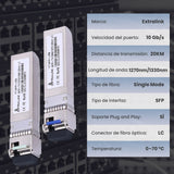 Extralink Yt-Sfp+ Lra/Lrb Sfp+ 1xlc (Single-Mode) 1270/1330nm Bidi 20km - Pair