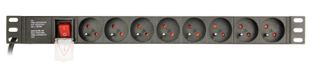 EAN 8716309116794 - Gembird EG-PDU-014-FC14 unidad de distribución de energía (PDU) 8 salidas AC 1U Negro imagen 3
