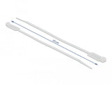 Delock Cablebinder Mit Beschriftungsfeld L 190 X B 4,8 Mm Weiss 10 Stück