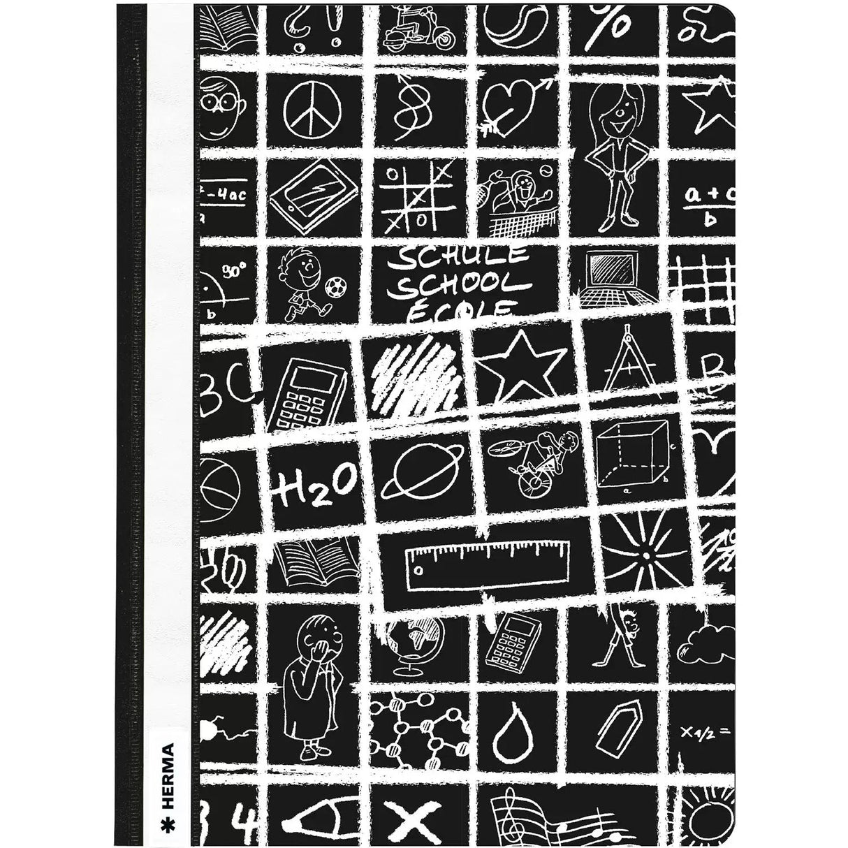 Carpeta Herma A4 Schoolydoo Negra 10uds.
