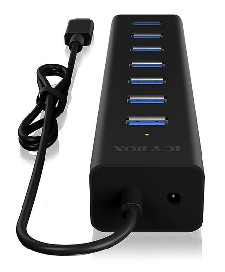 EAN 4250078165897 - ICY BOX IB-HUB1700-C3 USB 3.2 Gen 1 (3.1 Gen 1) Type-C 5000 Mbit/s Negro imagen 4