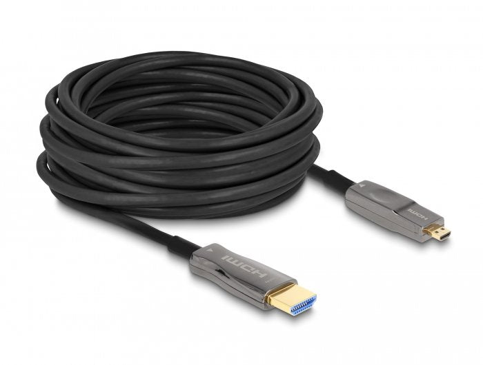 Delock 86009 Cable Óptico Activo Hdmi 5 En 1 8k 60 Hz 25 M