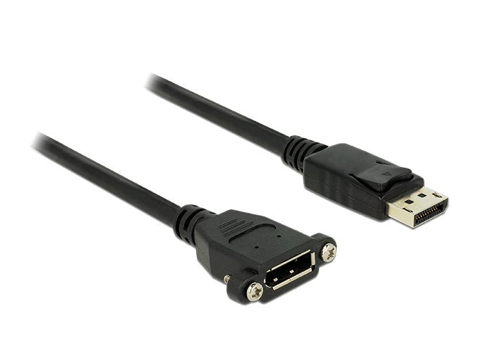 Delock Cable Displayport 1m M/H Negro