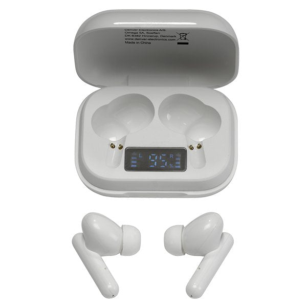 Auriculares Denver Twe-38 Bluetooth V5.0 Estuche De Carga Blanco