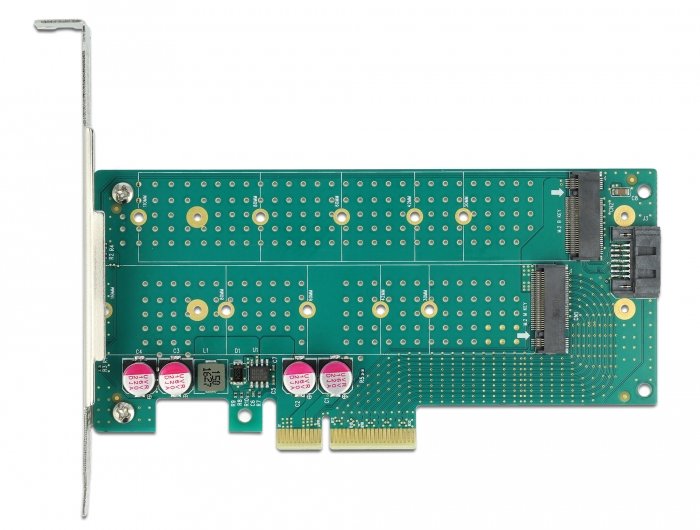 Delock Pci Express X4 Mapa A 1 X M.2 Clave B + 1 X Nvme M.2 Clave M, Controlador 89047