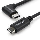 Startech Cable Usb-C M/M Acodado 1m Negro  Usb2cc1mr