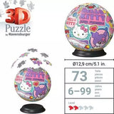 Puzzle 3d Kula 72 Elementy Hello Kitty