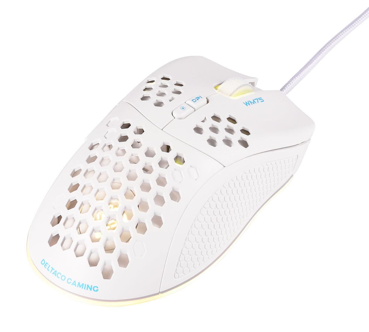 EAN 7333048057921 - Deltaco Gaming GAM-108-W ratón Juego mano derecha USB tipo A Óptico 6400 DPI imagen 6