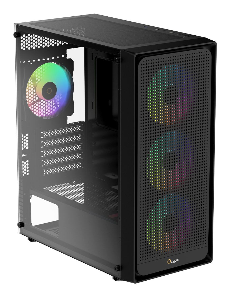 Ocypus Gamma C50 Argb (Negro, Tempered Glass) Gamma-C50-Bkg400xx-Gl