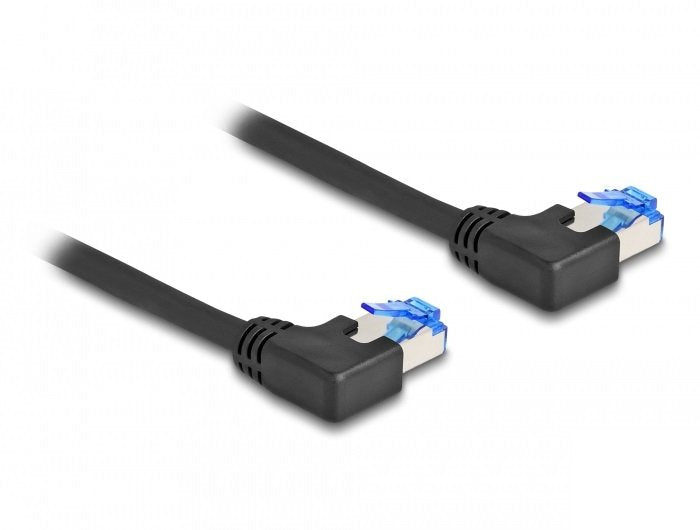 Delock 80212 Cable De Red Rj45 Cat.6a S/Ftp Acodado A La Izquierda 3 M Negro
