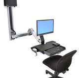 Ergotron Sit-Stand Combo Extender - Componente De Montaje (Brazo De Extensión, Wandschienenhalterung, Armabdeckung, Befestigungsmaterialien)