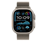 Apple 49mm Natural Titanium Milanese Loop - Medium