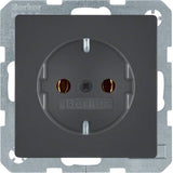 Berker 41436086 Steckdose Schuko Q.1 Q.3 Anthrazit, Samt