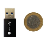 Adaptador Usb-A M A Usb-C F, Usb 3.0, Negro