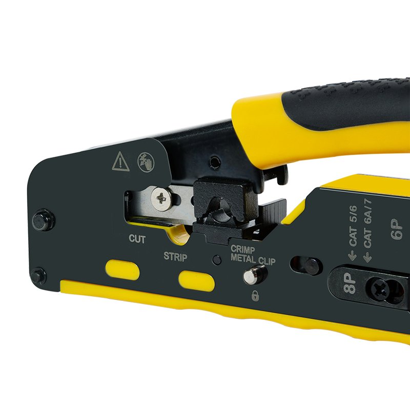 Herramienta De Crimpado Para Conectores Cat5/6/6a/7 Y Pass Through Apta Para Mp0078, Mp0030, Mp0048 Logilink
