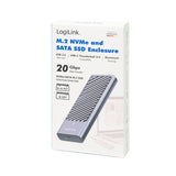 Usb 3.2 Gen2x2 (20gbps) Ssd Enclosure Usb-C To Pcie Nvme Sata