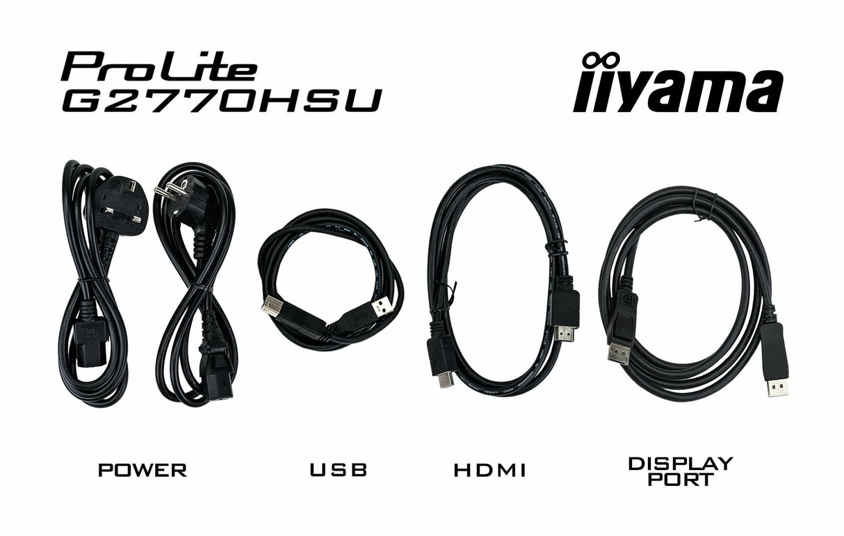 Monitor Gaming Iiyama 68.6cm 27" G2770hsu-B6 16:9 Hdmi+Dp+Usb Ips Bl.