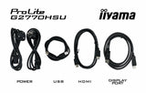 Monitor Gaming Iiyama 68.6cm 27" G2770hsu-B6 16:9 Hdmi+Dp+Usb Ips Bl.
