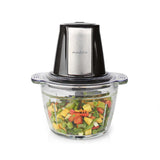 Nedis Picadora De Alimentos 500w 1l Cristal 1 Ajuste De Velocidad Negro / Plata
