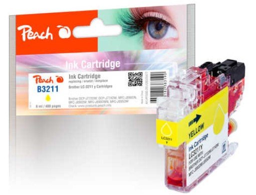 Tinta Melocotón Amarilla Pi500-251 Compatible Con Brother Lc-3211y Pi500-251