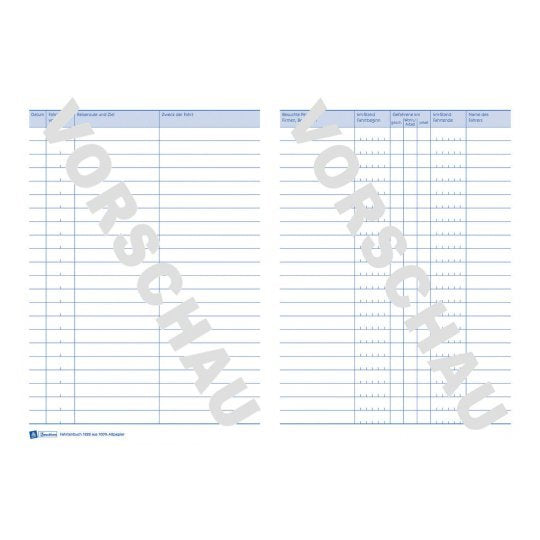 Avery Zweckform Fahrtenbuch - 32 Hoja - A5 (148 X 210 Mm)