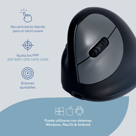 EAN 8719274491330 - R-Go Tools RGOHELELAWL ratón Izquierda Óptico 2400 DPI imagen 10
