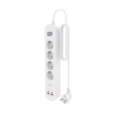 EAN 8435739904442 - AISENS ASPS-2A2C12-W base múltiple 1,4 m 4 salidas AC Interior imagen 3