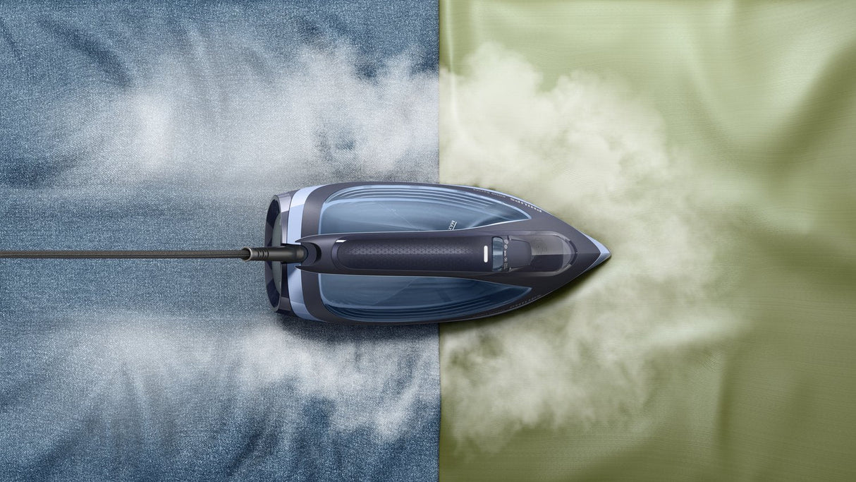 Plancha A Vapor Philips 6000 Series Dst6120/20  Suela Steamglide Plus 2600 W Azul