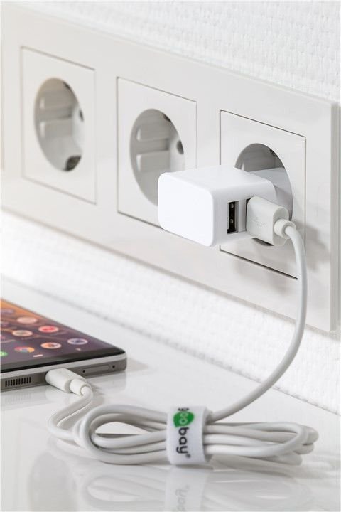 Goobay Cargador Usb Dual 2.4 A 44952