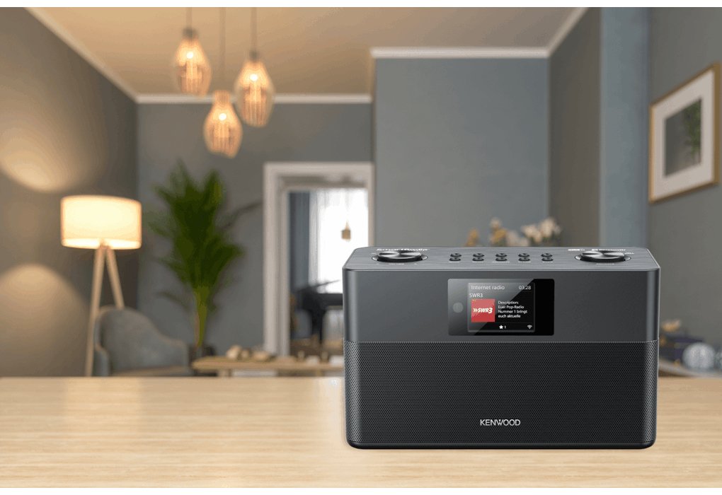 Kenwood Cr-M100s Smart Radio Mit Dab+, Grosses Farbdisplay, Wifi Negro