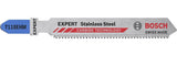 Bosch Expert Hoja De Sierra De Calar De Carburo T 118 Ehm ''Acero Inoxidable'', 3 Piezas 2608900562