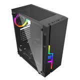 Caja Pc Gembird Fornax 2000 Rgb Led Strip Rgb Rear Fan Con Ajuste De Color