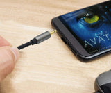 Cable De Extensión Helos, Jack 3.5mm Macho / Hembra De 3 Pines, Premium, 1.0m, Negro
