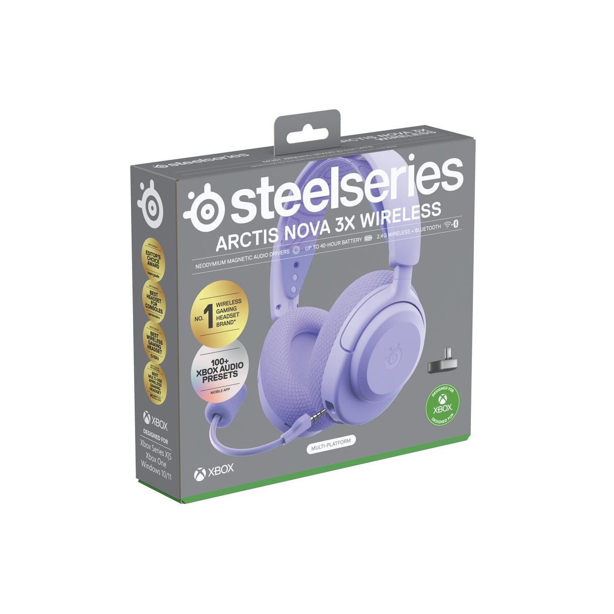 Auriculares Steelseries - Arctis Nova 3xw Lavender (61693)