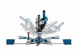 Tronzadora E Ingletadora A Batería Bosch Professional Biturbo Gcm 18v-216 D Professional Sierra Tronzadora E Ingletadora Azul, Sin Batería Ni Cargador