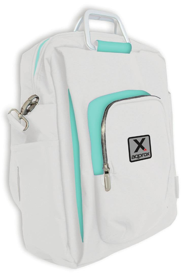 EAN 8435099515876 - Approx appNBST15x 39,6 cm (15.6") Mochila bandolera Turquesa, Blanco imagen 1