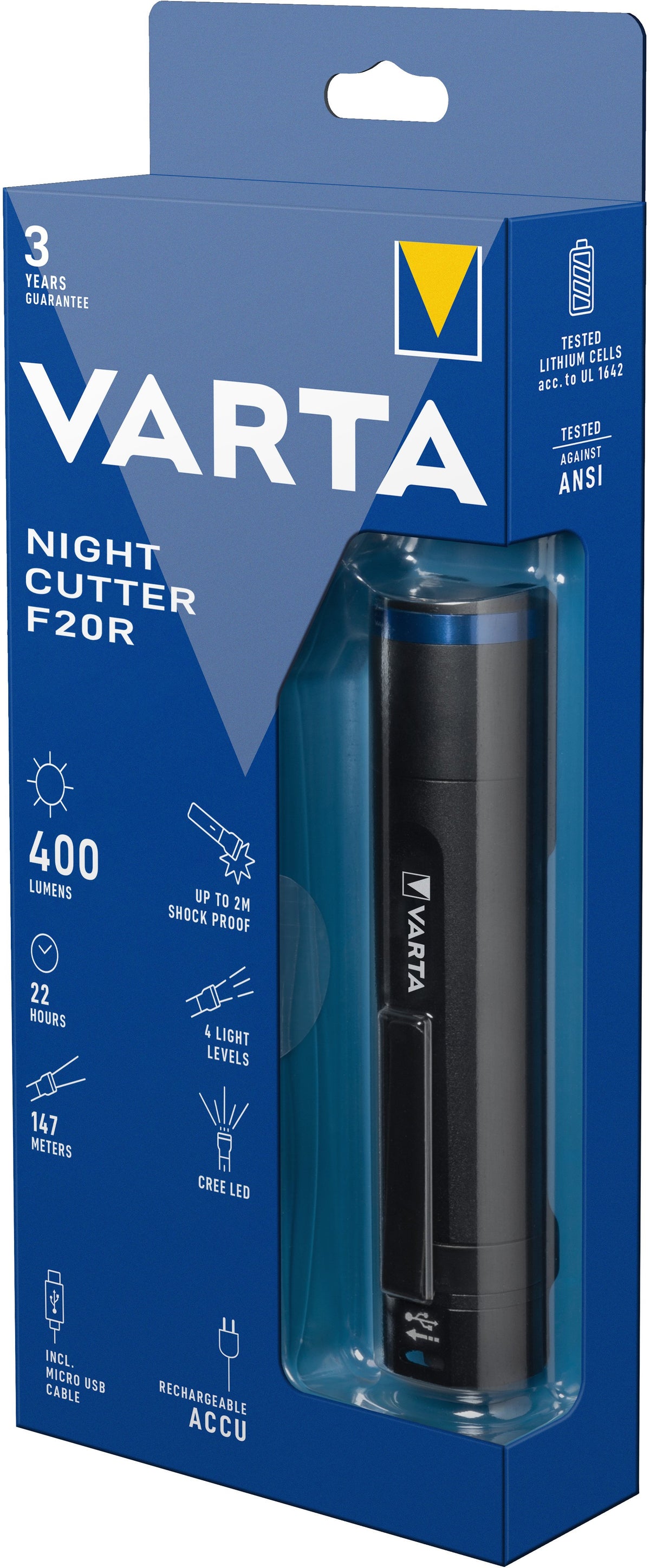 EAN 4008496978915 - Varta Night Cutter F20R Negro Linterna de mano LED imagen 4