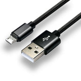 Cable Everactive Micro Usb 1m - Negro, Trenzado, Soporte De Carga Rápida, 2,4a - Cbb-1mb