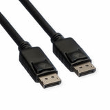 Roline Displayport Cable, Dp-Dp, V1.2, St - St, Tpe, Schwarz, 1,5 M