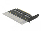Tarjeta Delock Pcie X16> 5x M.2 Clave B 90435