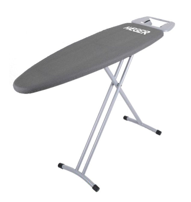 Tabla De Planchar Haeger Home Gris Estructura Red Metalica 116*35cm Altura Ajustable 90cm Funda Algodon/Espuma 5mm
