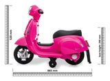 Jamara Ride-On Vespa Mini Rosa Li-Power 8.4