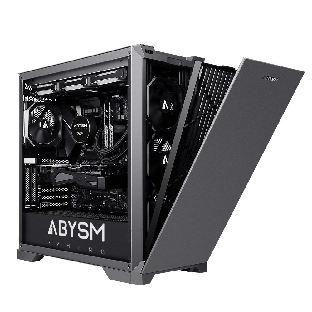 Abysm Gaming Danube Mura Pro Caja Torre Atx, Eatx, Itx, Micro Atx - 3.5" Y 2.5" - Usb-C 3.2, Usb-A 3.2 Y Audio - Soporta Refrigeracion Liquida