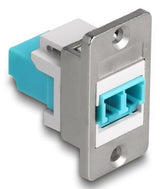 Delock Panel Mount Lc Duplex Lc Duplex A Lc Duplex Hembra Plata / Blanco / Aqua