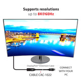 Club 3d Cable Alargo Displayport 1.4 Hbr3 8k60hz 2m