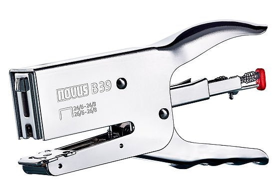 Novus Grapadora De Tenaza B 39 Ergonómica Metal Cromado Plata