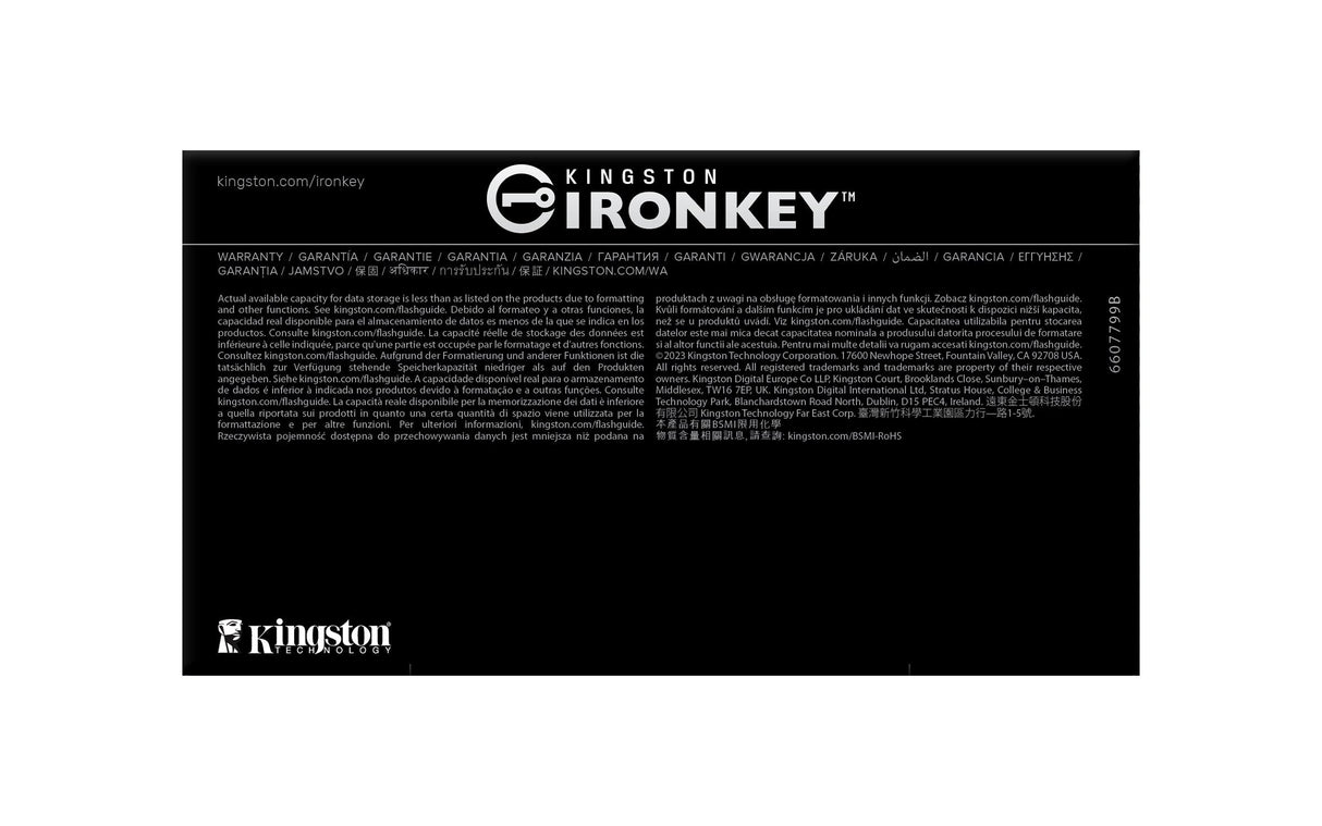 Pendrive Kingston Ironkey D500s 8gb - Ikd500s/8gb